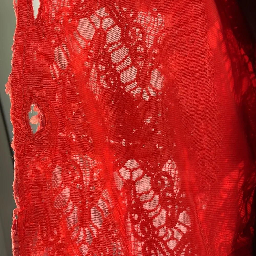 Pretty Angels, Button up Cardigan Blazer, Rose buttons, Small, Salmon, Red,Pink - Picture 8 of 11
